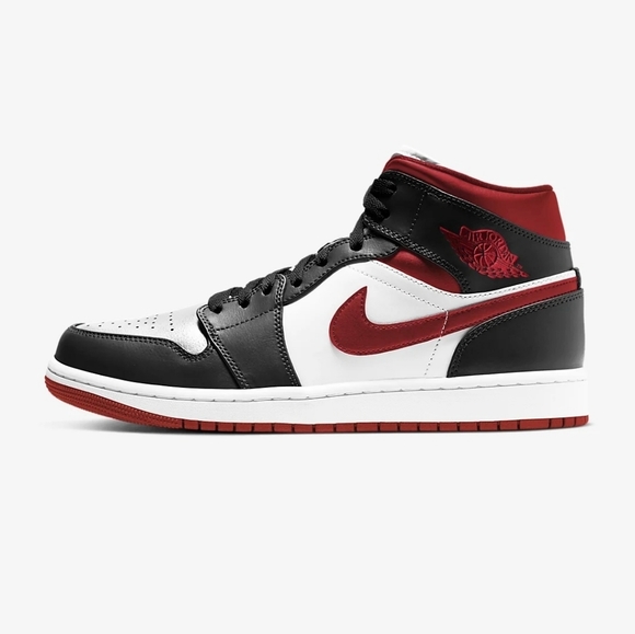 Nike Air Jordan 1 Mid Metallic Gym Red/Black/White - Picture 7 of 7